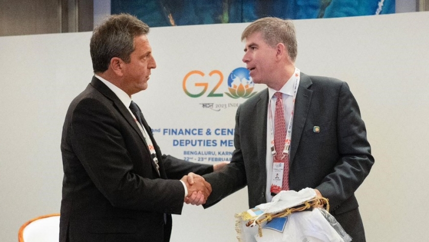 Massa inició su agenda en el G20 con reuniones con representantes de EEUU, India y China