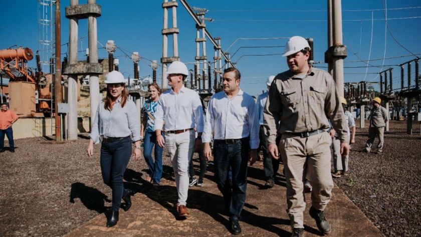 Herrera Ahuad supervisó la puesta en marcha del nuevo transformador de alta tensión en Wanda