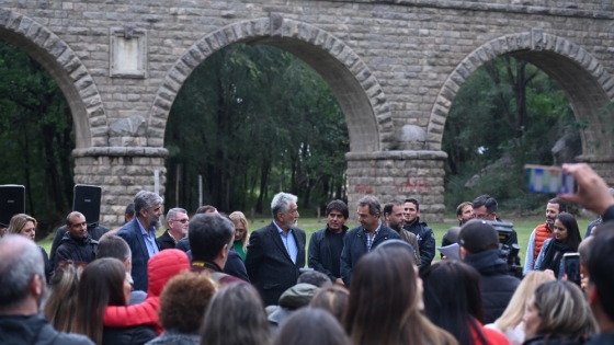 El gobernador inició la construcción del Parque Vulpiani en Juana Koslay