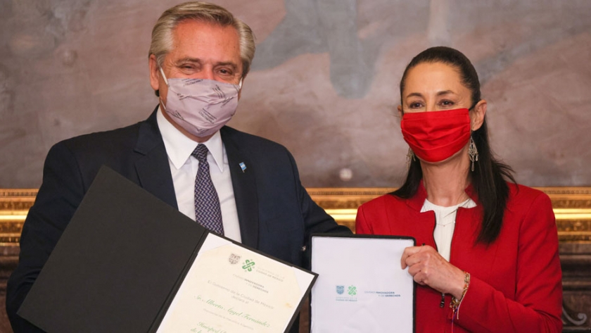 El Presidente mantuvo un encuentro con la jefa de Gobierno de la Ciudad de México 