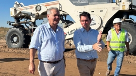 El Gobierno de Córdoba impulsa obras viales clave para la producción en el sur provincial