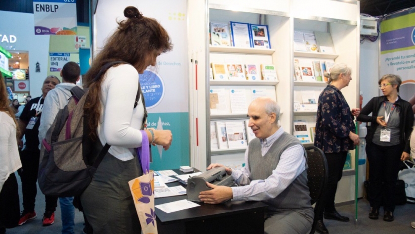 SENAF presente en la 47° Feria del Libro con un puesto del EPD Editora Braille y Libro Parlante