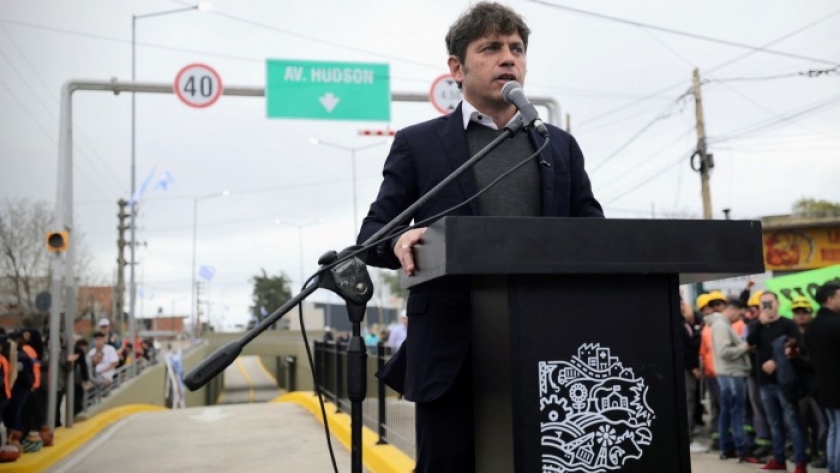 Kicillof encabezó la inauguración de un paso bajo nivel en Bosques