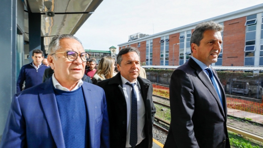 Las mejoras en la estación Ituzaingó ya avanzaron un 68%: El ministro Giuliano y Sergio Massa fiscalizaron las tareas