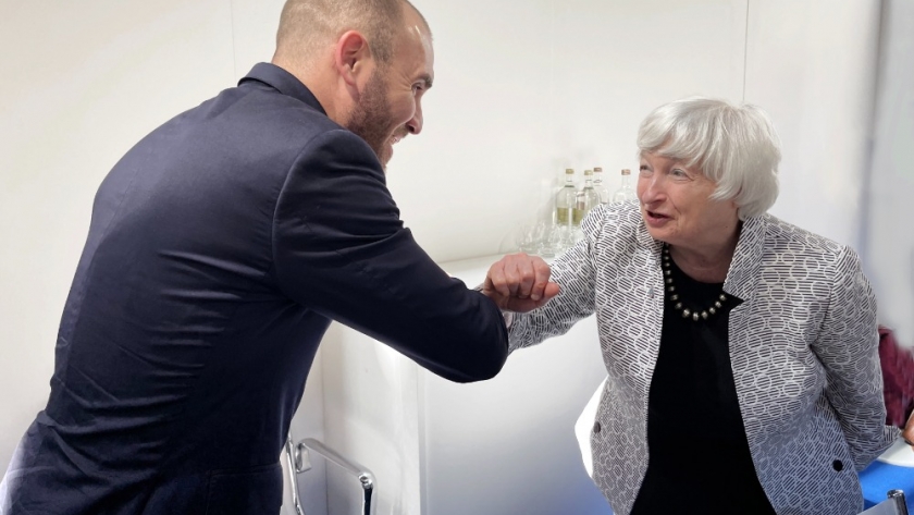 Martín Guzmán se reunió en Venecia con la secretaria del Tesoro de los Estados Unidos, Janet Yellen