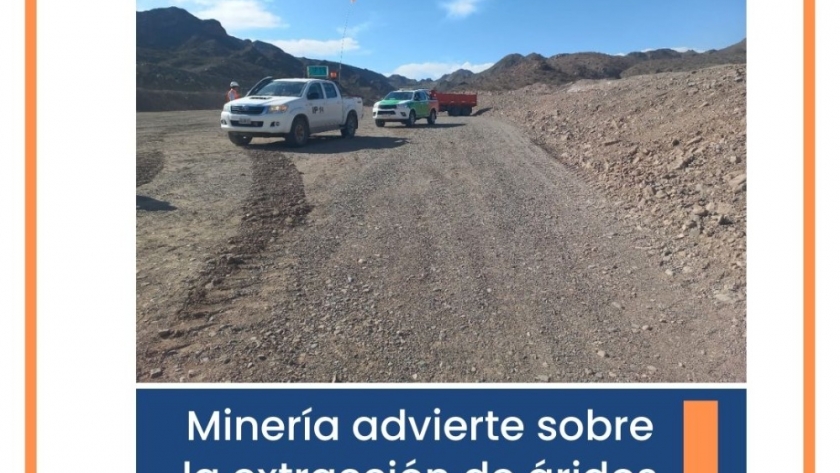 Minería advierte sobre la extracción de áridos