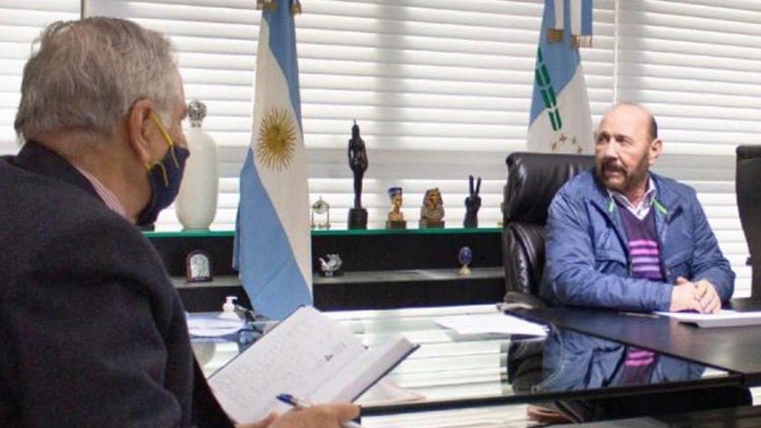Insfrán en videoconferencia con Trotta