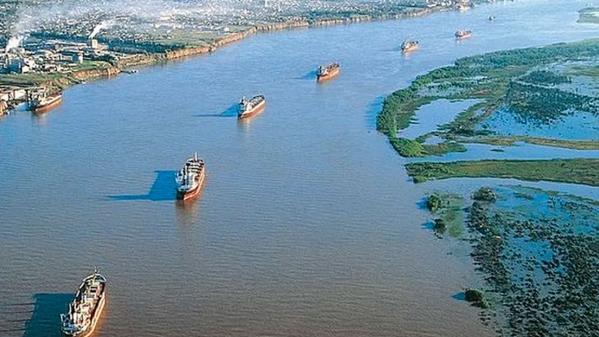 Exportaciones argentinas vía fluvial afectadas por el cambio climático