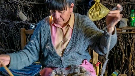 <El Mercado Artesanal entregó lana a las tejedoras del oeste
