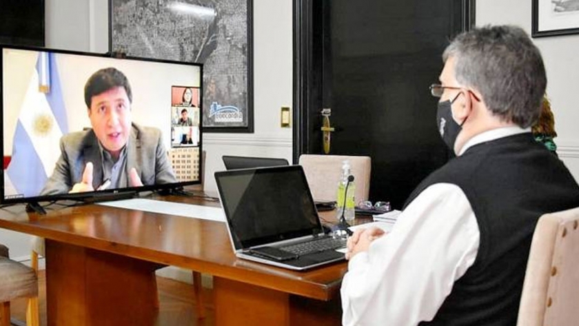Francolini firmó con el ministro Arroyo la puesta en marcha del programa "Potenciar trabajo"