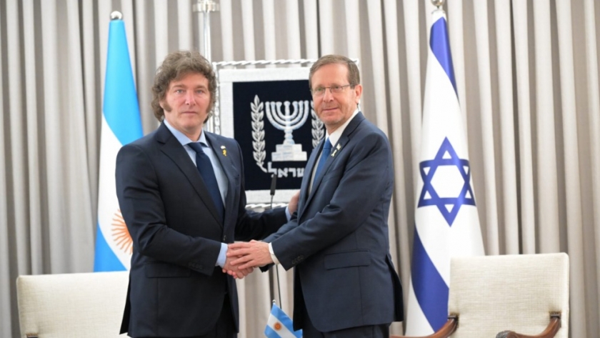 Milei se reunió con el Presidente de Israel, Isaac Herzog