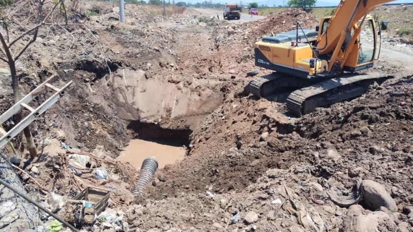 Agua potable para Jujuy: se reparó el colector cloacal de 600 mm en zona aledaña al Río Los Alisos