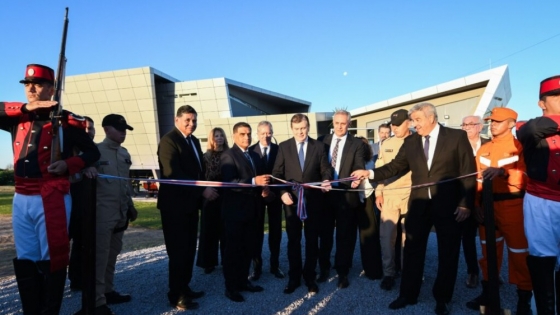 Zamora inauguró el nuevo edificio del Grupo Especial de Rescate (GER) en la Costanera de la Capital