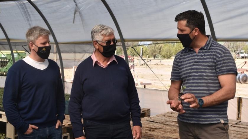 Sol Puntano recibió la visita del intendente de Los Molles