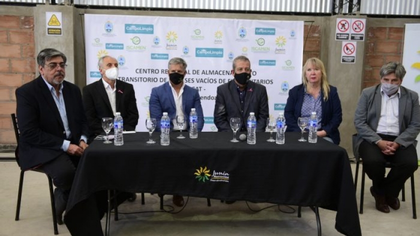 El Iscamen inaugurará Centro de Almacenamiento Transitorio de Envases Vacíos de Agroquímicos en el Valle de Uco