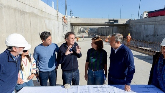 Katopodis supervisó obras clave en la Ruta 4 para potenciar el desarrollo productivo en Almirante Brown