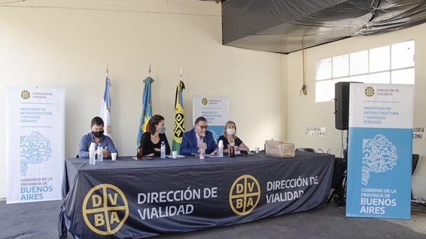 La Provincia licitó obras viales que beneficiarán al partido de Moreno