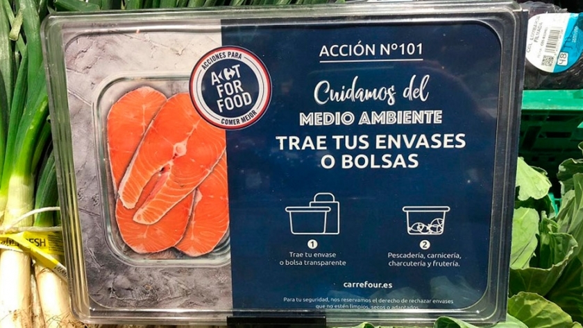 Los clientes de Carrefour podrán usar sus propios envases para reducir el uso de plástico