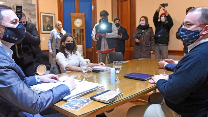 Hermida se reunió con el intendente de Trelew