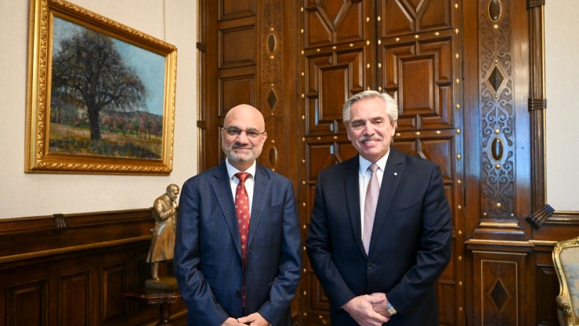 El presidente recibió al embajador de la India en el marco de los preparativos del G20
