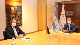 Chaves se reunió con el embajador de Alemania para avanzar en la agenda de cooperación