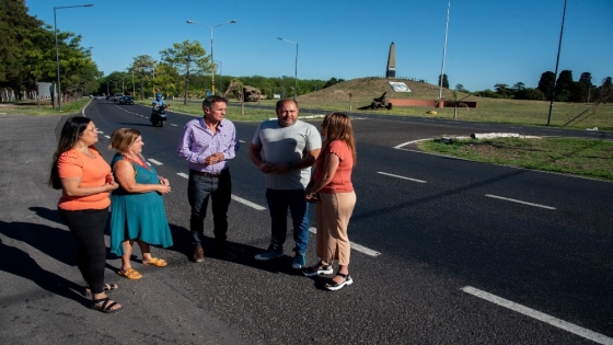Katopodis recorrió la finalización de la renovación de la Ruta Provincial N° 8 en San Miguel