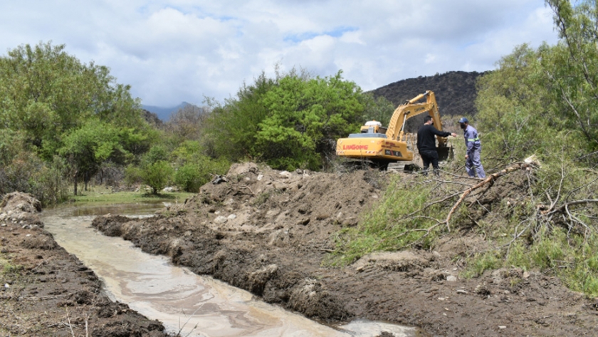 San Luis Agua comenzó con la refuncionalización del antiguo canal de Nogolí