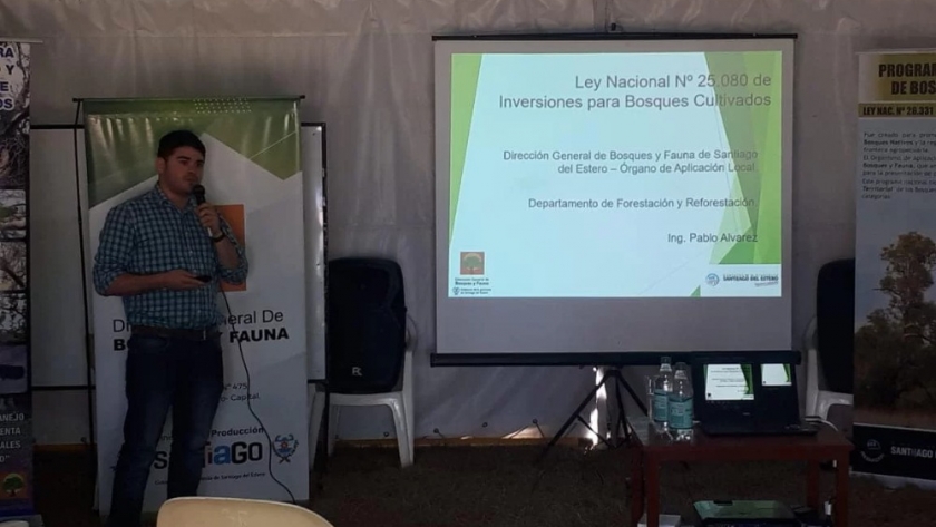 En la Expo Bandera se dio una charla sobre los beneficios de la “Inversiones para Bosques Cultivados”