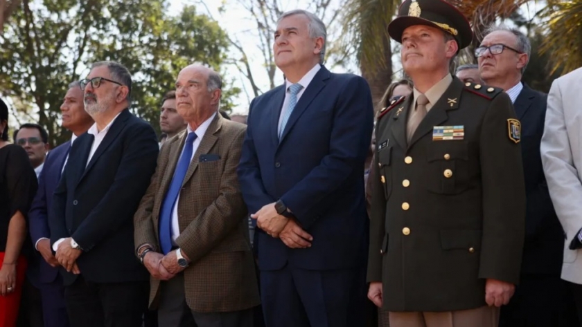 Morales encabezó el acto por el 173° aniversario del paso a la inmortalidad de José de San Martín
