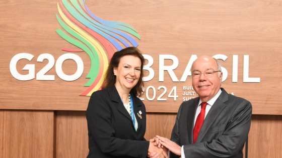 Cancilleres del G20 en Río de Janeiro: Mondino comenzó su agenda y mantuvo reuniones bilaterales con Brasil, Singapur y Unión Europea