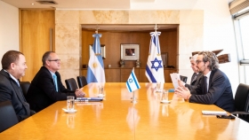 Cafiero recibió al nuevo embajador de Israel en la Argentina, Eyal Sela