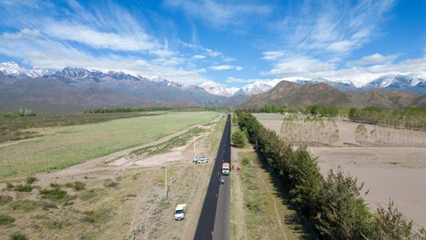 Así se ve la renovación de la Ruta Provincial 94 al Manzano Histórico