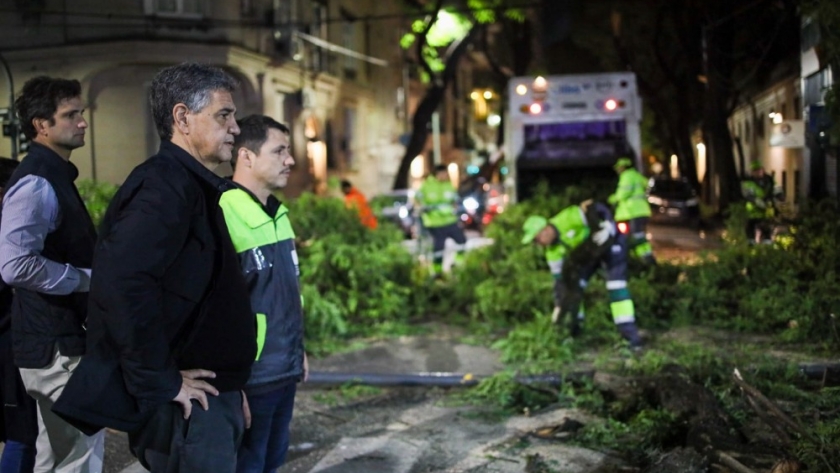 Jorge Macri anunció subsidios para acompañar a los damnificados por el temporal