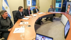 El Presidente mantuvo una videoconferencia con los jefes de los bloques de Diputados