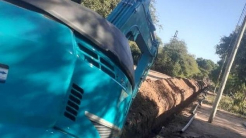 Realizan una obra para optimizar el servicio de agua en Coronel Olleros