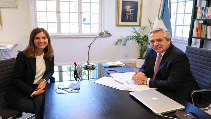 El presidente Alberto Fernández puso en funciones como titular de ANSES a María Fernanda Raverta