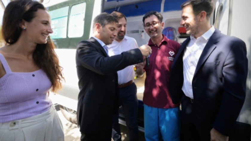 Kicillof encabezó el lanzamiento del nuevo Sistema de Emergencias de Lanús