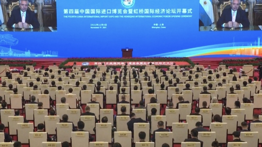 “Debemos lograr un comercio más abierto, justo y equilibrado”, pidió el presidente en la China International Import Expo