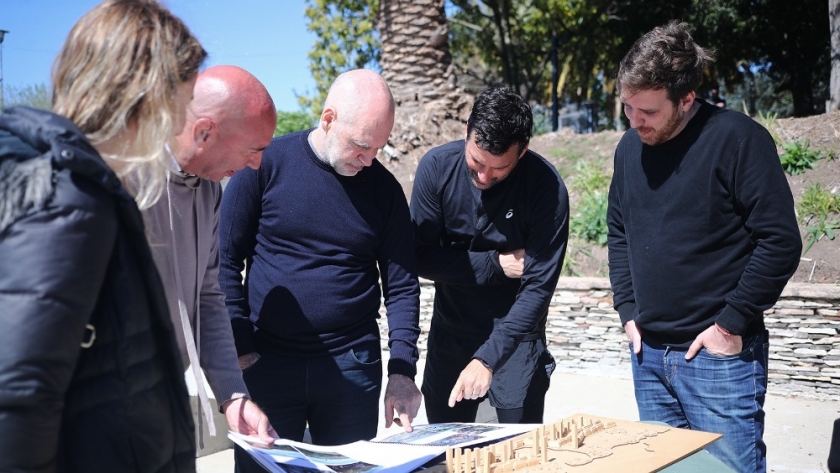Rodríguez Larreta recorrió las obras del nuevo parque público de la Costanera Sur