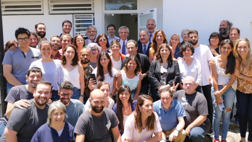 Inauguración de las obras de los edificios del Instituto de Física de La Plata y el Centro de Química Inorgánica