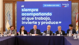 Omar Perotti presentó el proyecto de Ley del nuevo Sistema de Gestión de Riesgos, Emergencias y Desastres Agropecuarios