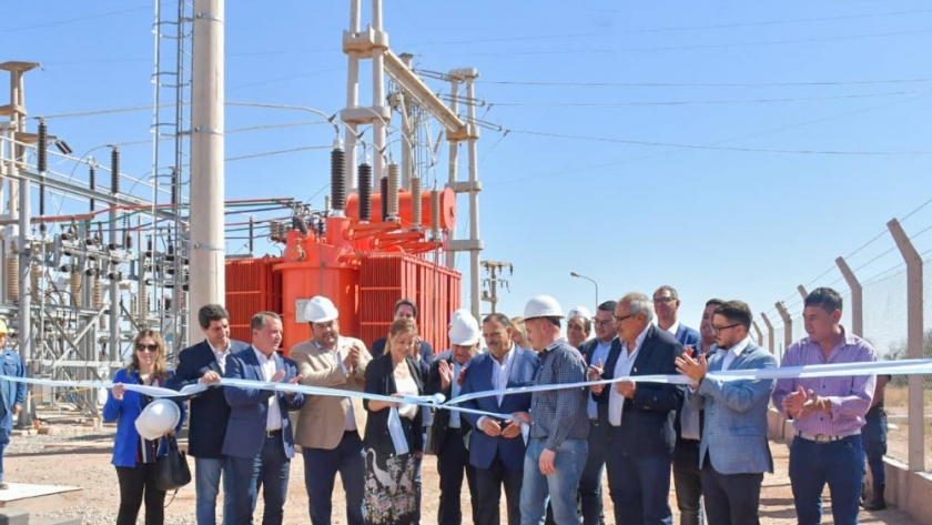 Royón inauguró una nueva Estación Transformadora y supervisó avances de obra en La Rioja