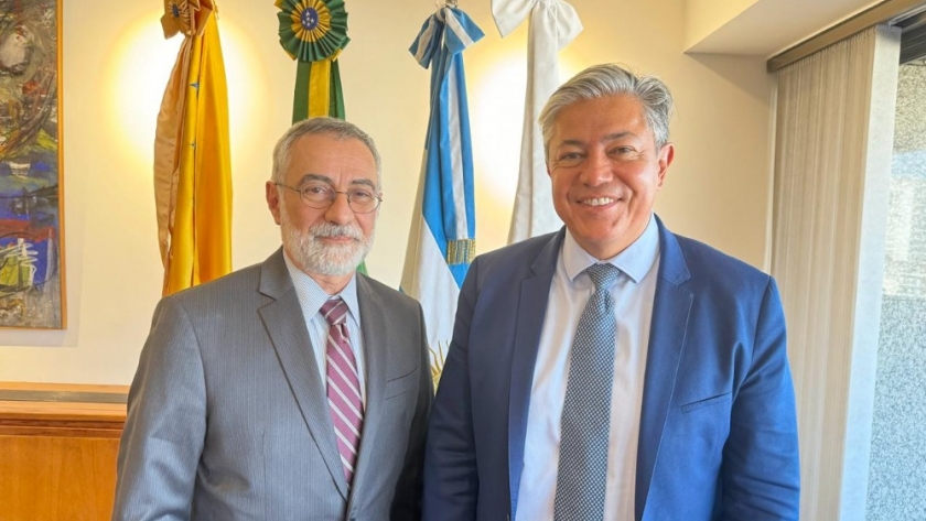 Rolando Figueroa se reunió con el embajador de Brasil