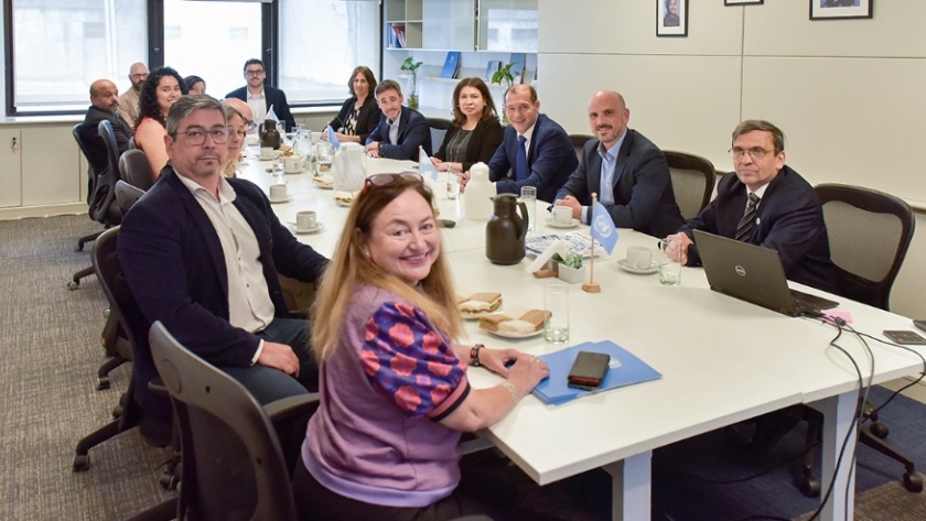 Gutiérrez y Ousset se reunieron con autoridades de ONU por la Nueva Agenda Urbana de la Provincia