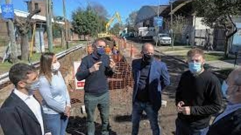 Katopodis e Insaurralde visitaron obras hidráulicas en Lomas de Zamora