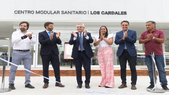 Alberto Fernández y Katopodis inauguraron el Hospital Modular de Los Cardales