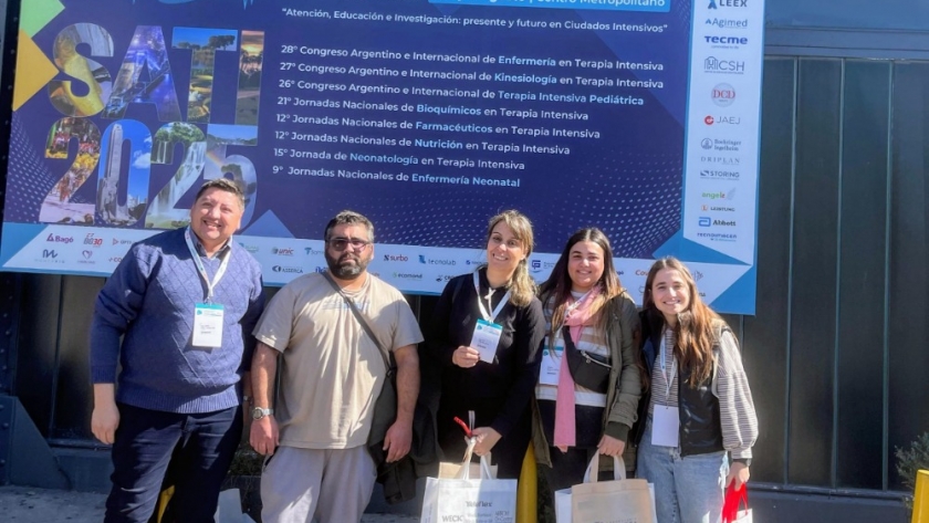 Un equipo de Enfermería del Hospital de Rojas representó a la ciudad en el 35º Congreso de Terapia Intensiva
