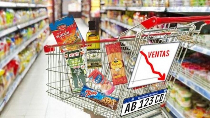 Caída libre: las ventas en supermercados continúan en descenso