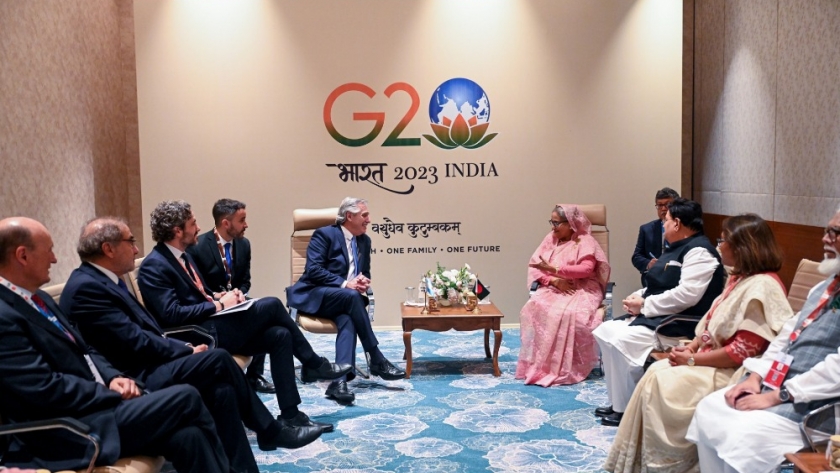 Alberto Fernandez mantuvo reuniones bilaterales con sus pares de Bangladesh, República de Corea y Emiratos Árabes Unidos