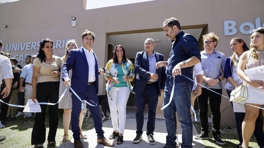 Kicillof inauguró un centro universitario y se reunió con representantes del sector productivo